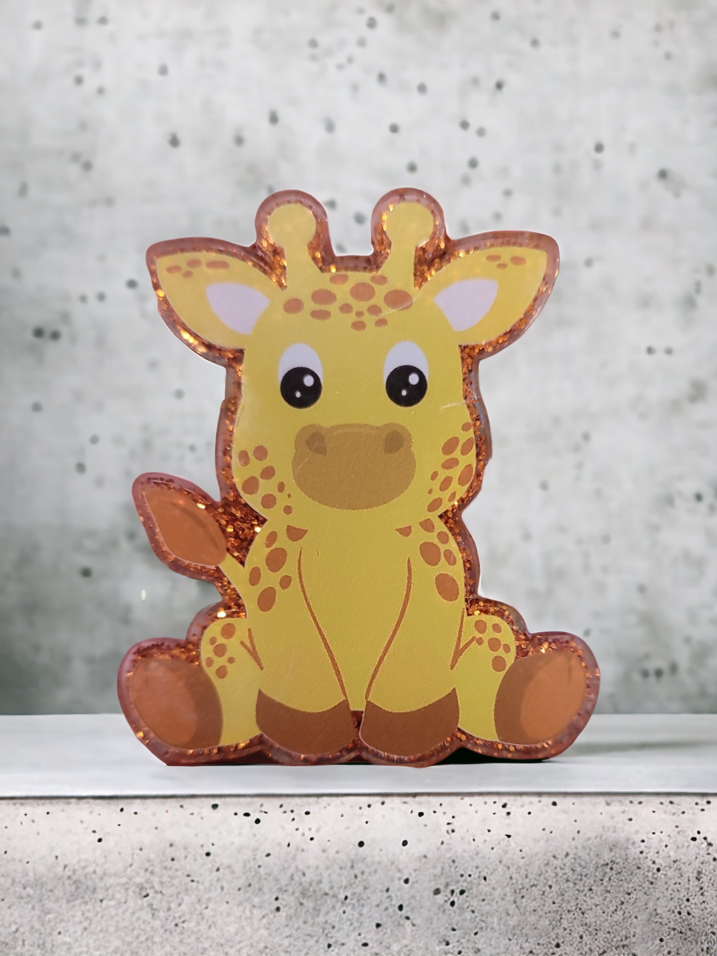 Giraffe interchangeable badge reel topper